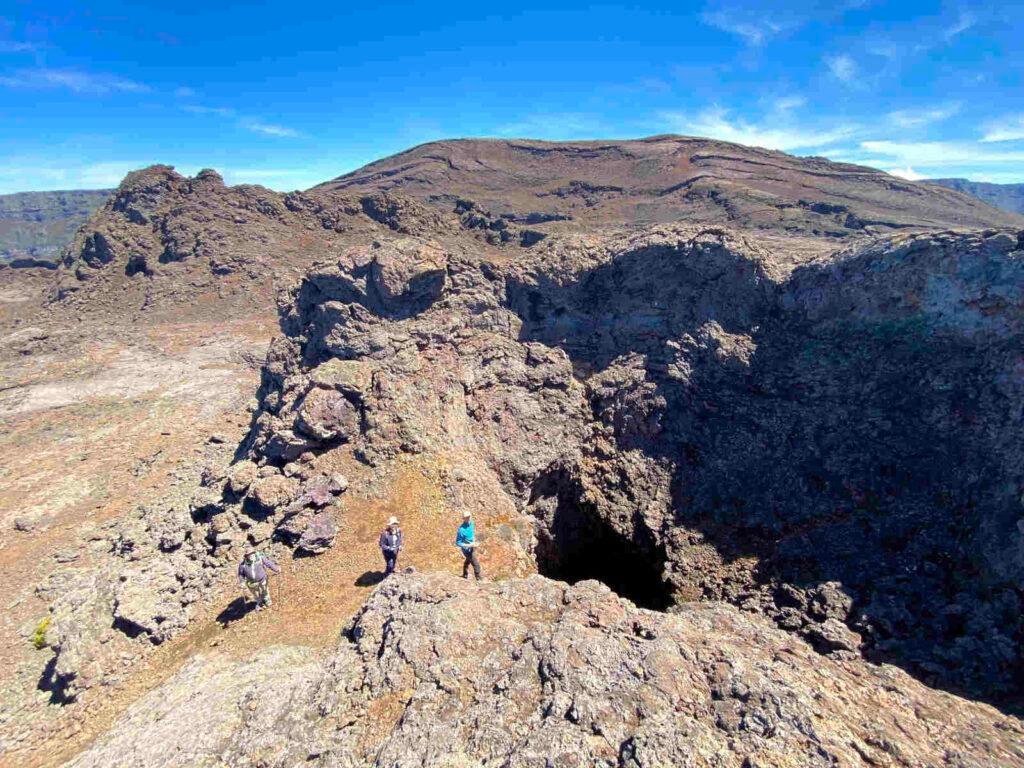randonnée à la Plaine des Sables sur le volcan Piton de la Fournaise